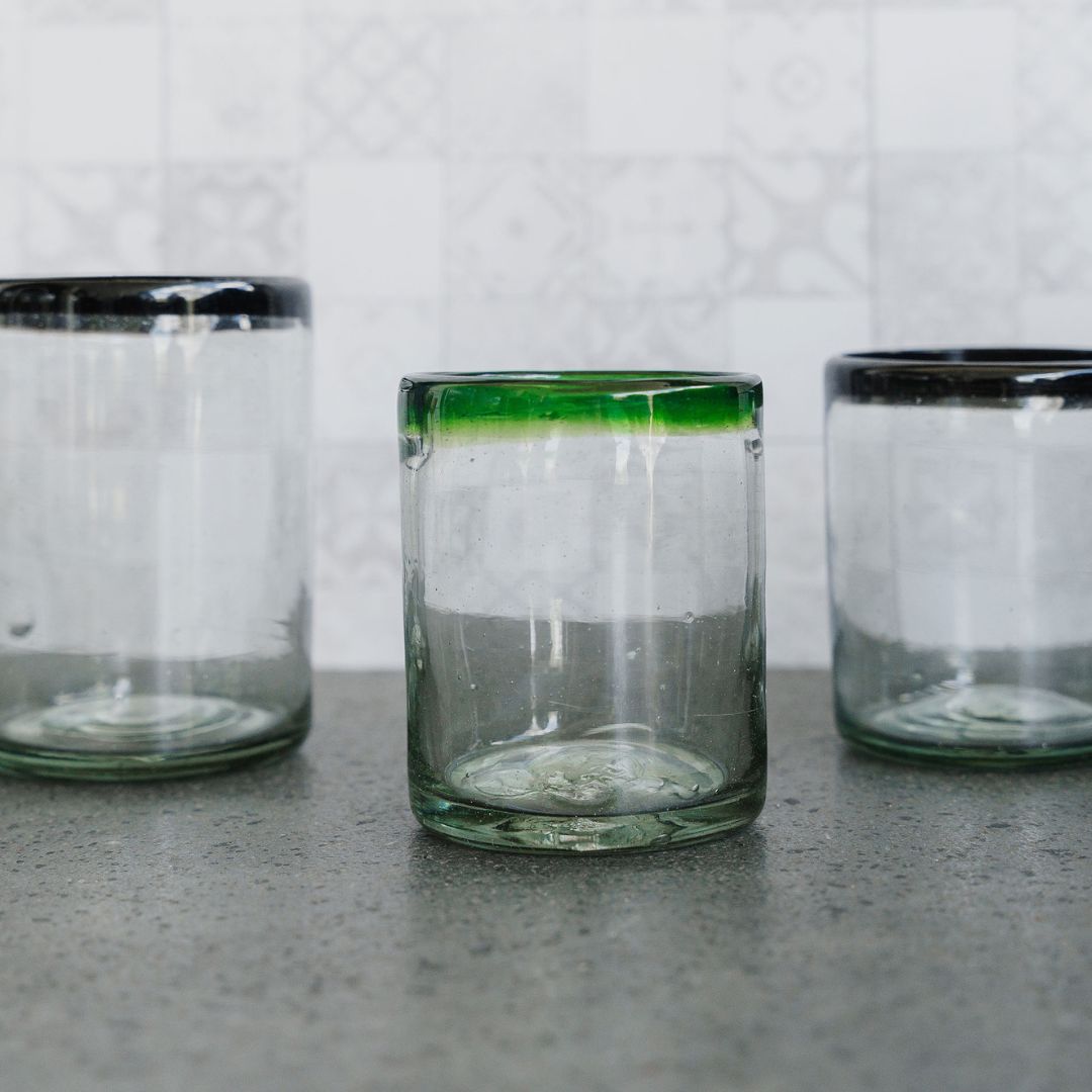 Vaso Borde Negro