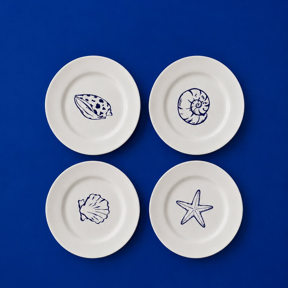 Plato Postre SHELLS BY THE SEA